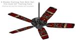 Bed Of Roses - Ceiling Fan Skin Kit fits most 52 inch fans (FAN and BLADES SOLD SEPARATELY)