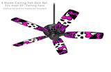 Punk Skull Princess - Ceiling Fan Skin Kit fits most 52 inch fans (FAN and BLADES SOLD SEPARATELY)
