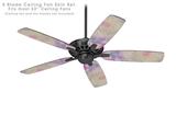 Pastel Abstract Pink and Blue - Ceiling Fan Skin Kit fits most 52 inch fans (FAN and BLADES SOLD SEPARATELY)