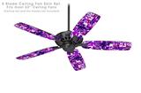 Purple Checker Graffiti - Ceiling Fan Skin Kit fits most 52 inch fans (FAN and BLADES SOLD SEPARATELY)