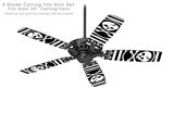 Skull Patch - Ceiling Fan Skin Kit fits most 52 inch fans (FAN and BLADES SOLD SEPARATELY)