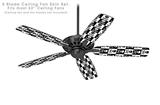 Skull Checkerboard - Ceiling Fan Skin Kit fits most 52 inch fans (FAN and BLADES SOLD SEPARATELY)