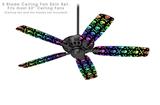 Skull and Crossbones Rainbow - Ceiling Fan Skin Kit fits most 52 inch fans (FAN and BLADES SOLD SEPARATELY)