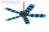 Skull Stripes Blue - Ceiling Fan Skin Kit fits most 52 inch fans (FAN and BLADES SOLD SEPARATELY)