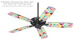 Brushed Geometric - Ceiling Fan Skin Kit fits most 52 inch fans (FAN and BLADES SOLD SEPARATELY)