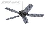 Locknodes 02 Navy Blue - Ceiling Fan Skin Kit fits most 52 inch fans (FAN and BLADES SOLD SEPARATELY)