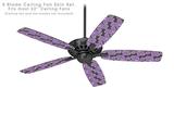 Locknodes 02 Purple - Ceiling Fan Skin Kit fits most 52 inch fans (FAN and BLADES SOLD SEPARATELY)