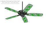 Locknodes 03 Green - Ceiling Fan Skin Kit fits most 52 inch fans (FAN and BLADES SOLD SEPARATELY)