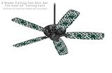 Locknodes 03 Hunter Green - Ceiling Fan Skin Kit fits most 52 inch fans (FAN and BLADES SOLD SEPARATELY)