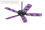 Locknodes 03 Purple - Ceiling Fan Skin Kit fits most 52 inch fans (FAN and BLADES SOLD SEPARATELY)