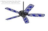 Locknodes 03 Royal Blue - Ceiling Fan Skin Kit fits most 52 inch fans (FAN and BLADES SOLD SEPARATELY)