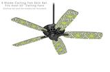 Locknodes 03 Sage Green - Ceiling Fan Skin Kit fits most 52 inch fans (FAN and BLADES SOLD SEPARATELY)