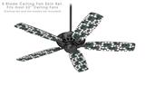 Locknodes 04 Hunter Green - Ceiling Fan Skin Kit fits most 52 inch fans (FAN and BLADES SOLD SEPARATELY)