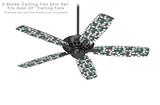 Locknodes 04 Seafoam Green - Ceiling Fan Skin Kit fits most 52 inch fans (FAN and BLADES SOLD SEPARATELY)