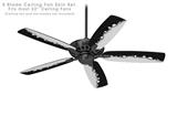 Ripped Colors Black Gray - Ceiling Fan Skin Kit fits most 52 inch fans (FAN and BLADES SOLD SEPARATELY)