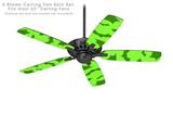 Deathrock Bats Green - Ceiling Fan Skin Kit fits most 52 inch fans (FAN and BLADES SOLD SEPARATELY)