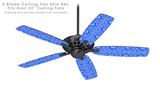 Gothic Punk Pattern Blue - Ceiling Fan Skin Kit fits most 52 inch fans (FAN and BLADES SOLD SEPARATELY)