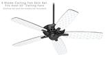 Hearts Light Blue - Ceiling Fan Skin Kit fits most 52 inch fans (FAN and BLADES SOLD SEPARATELY)