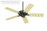 Nautical Anchors Away 02 Yellow Sunshine - Ceiling Fan Skin Kit fits most 52 inch fans (FAN and BLADES SOLD SEPARATELY)