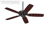 Crabs and Shells Black - Ceiling Fan Skin Kit fits most 52 inch fans (FAN and BLADES SOLD SEPARATELY)