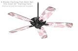 Palms 02 Pink - Ceiling Fan Skin Kit fits most 52 inch fans (FAN and BLADES SOLD SEPARATELY)