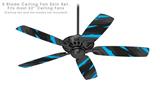 Jagged Camo Neon Blue - Ceiling Fan Skin Kit fits most 52 inch fans (FAN and BLADES SOLD SEPARATELY)