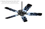 Metal Flames Blue - Ceiling Fan Skin Kit fits most 52 inch fans (FAN and BLADES SOLD SEPARATELY)