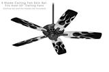 Metal Flames Chrome - Ceiling Fan Skin Kit fits most 52 inch fans (FAN and BLADES SOLD SEPARATELY)