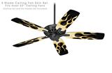Metal Flames Yellow - Ceiling Fan Skin Kit fits most 52 inch fans (FAN and BLADES SOLD SEPARATELY)
