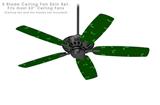 Holly Leaves on Green - Ceiling Fan Skin Kit fits most 52 inch fans (FAN and BLADES SOLD SEPARATELY)