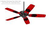 Oriental Dragon Black on Red - Ceiling Fan Skin Kit fits most 52 inch fans (FAN and BLADES SOLD SEPARATELY)