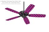 Skull and Crossbones Checkerboard - Ceiling Fan Skin Kit fits most 52 inch fans (FAN and BLADES SOLD SEPARATELY)