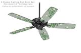 Victorian Design Green - Ceiling Fan Skin Kit fits most 52 inch fans (FAN and BLADES SOLD SEPARATELY)