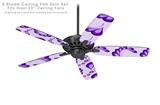 Petals Purple - Ceiling Fan Skin Kit fits most 52 inch fans (FAN and BLADES SOLD SEPARATELY)
