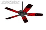HEX Red - Ceiling Fan Skin Kit fits most 52 inch fans (FAN and BLADES SOLD SEPARATELY)