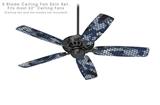 HEX Mesh Camo 01 Blue - Ceiling Fan Skin Kit fits most 52 inch fans (FAN and BLADES SOLD SEPARATELY)
