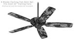 HEX Mesh Camo 01 Gray - Ceiling Fan Skin Kit fits most 52 inch fans (FAN and BLADES SOLD SEPARATELY)