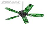 HEX Mesh Camo 01 Green Bright - Ceiling Fan Skin Kit fits most 52 inch fans (FAN and BLADES SOLD SEPARATELY)