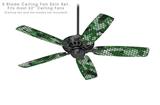 HEX Mesh Camo 01 Green - Ceiling Fan Skin Kit fits most 52 inch fans (FAN and BLADES SOLD SEPARATELY)