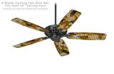 HEX Mesh Camo 01 Orange - Ceiling Fan Skin Kit fits most 52 inch fans (FAN and BLADES SOLD SEPARATELY)