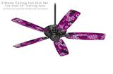 HEX Mesh Camo 01 Pink - Ceiling Fan Skin Kit fits most 52 inch fans (FAN and BLADES SOLD SEPARATELY)