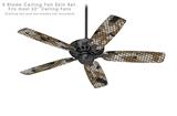 HEX Mesh Camo 01 Tan - Ceiling Fan Skin Kit fits most 52 inch fans (FAN and BLADES SOLD SEPARATELY)