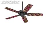 WraptorCamo Grassy Marsh Neon Fuchsia Hot Pink 5 Scale - Ceiling Fan Skin Kit fits most 52 inch fans (FAN and BLADES SOLD SEPARATELY)
