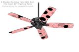 Lots of Dots Pink on Pink - Ceiling Fan Skin Kit fits most 52 inch fans (FAN and BLADES SOLD SEPARATELY)