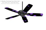 Lots of Dots Purple on Black - Ceiling Fan Skin Kit fits most 52 inch fans (FAN and BLADES SOLD SEPARATELY)
