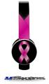 Hope Breast Cancer Pink Ribbon on Black Decal Style Skin (fits Sol Republic Tracks Headphones - HEADPHONES NOT INCLUDED) 