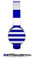 Psycho Stripes Blue and White Decal Style Skin (fits Sol Republic Tracks Headphones - HEADPHONES NOT INCLUDED) 