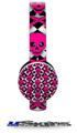 Pink Skulls and Stars Decal Style Skin (fits Sol Republic Tracks Headphones - HEADPHONES NOT INCLUDED) 