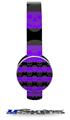 Skull Stripes Purple Decal Style Skin (fits Sol Republic Tracks Headphones - HEADPHONES NOT INCLUDED) 