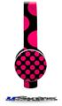 Kearas Polka Dots Pink On Black Decal Style Skin (fits Sol Republic Tracks Headphones - HEADPHONES NOT INCLUDED) 